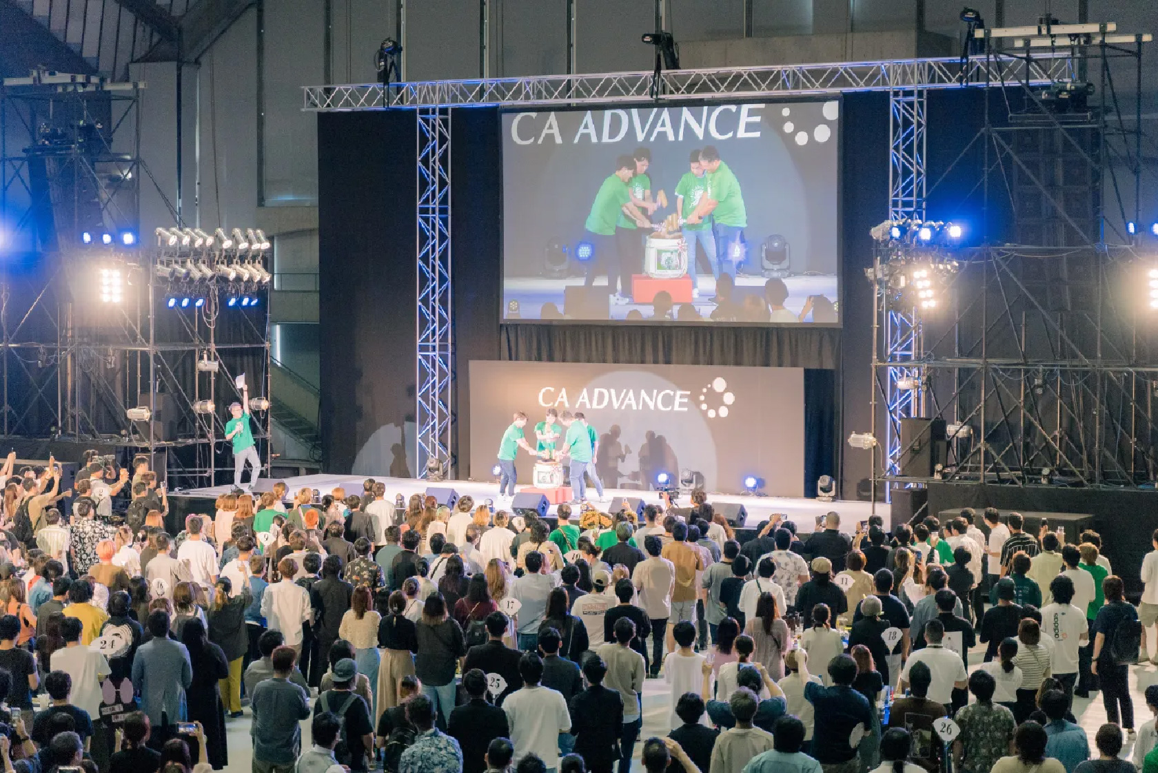 イベント会場の設営の様子